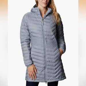 Columbia Women's Gray-Blue Quilted Lite Mid Jacket OMNI HEAT